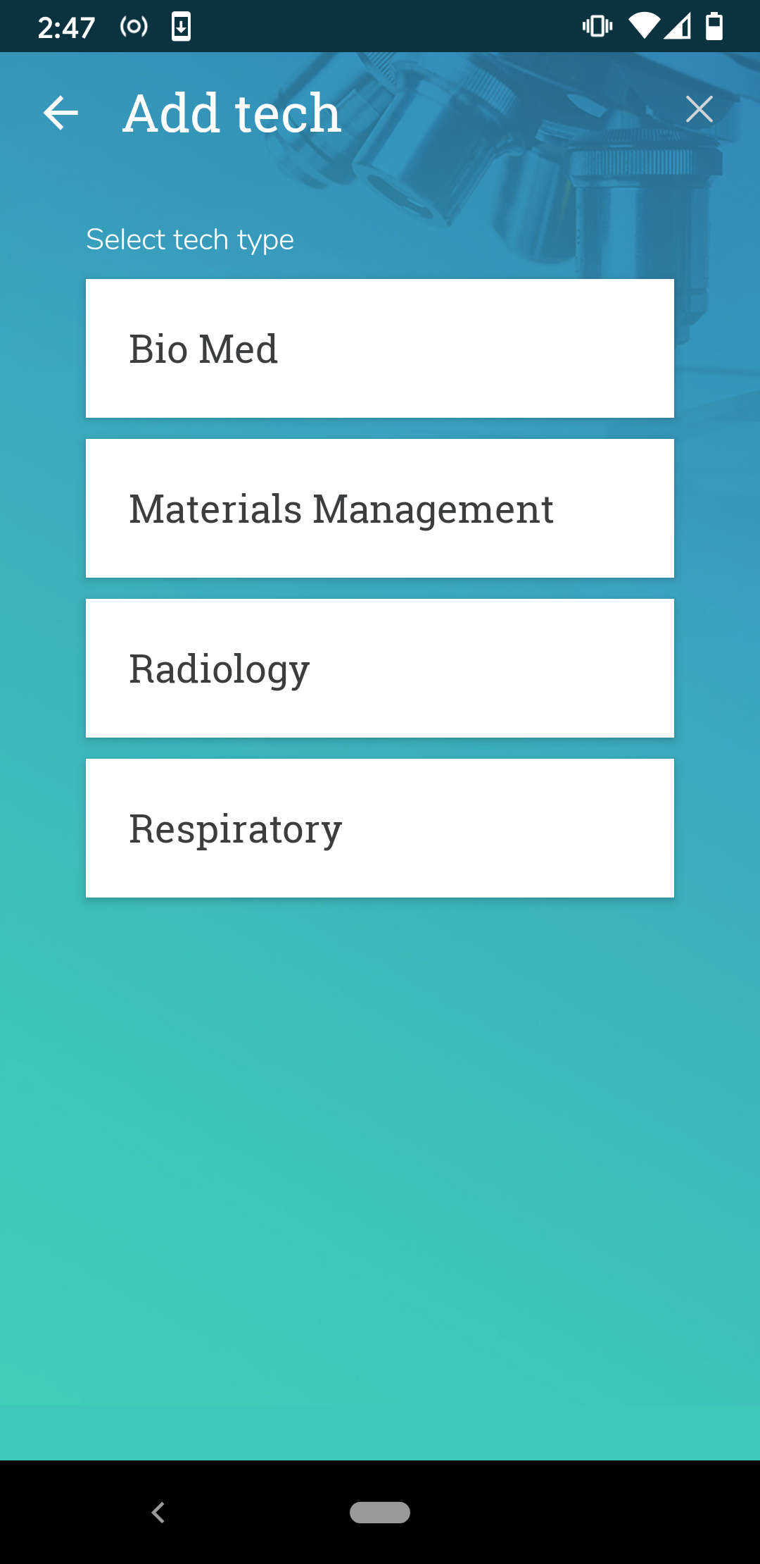 Tech Request (Android)