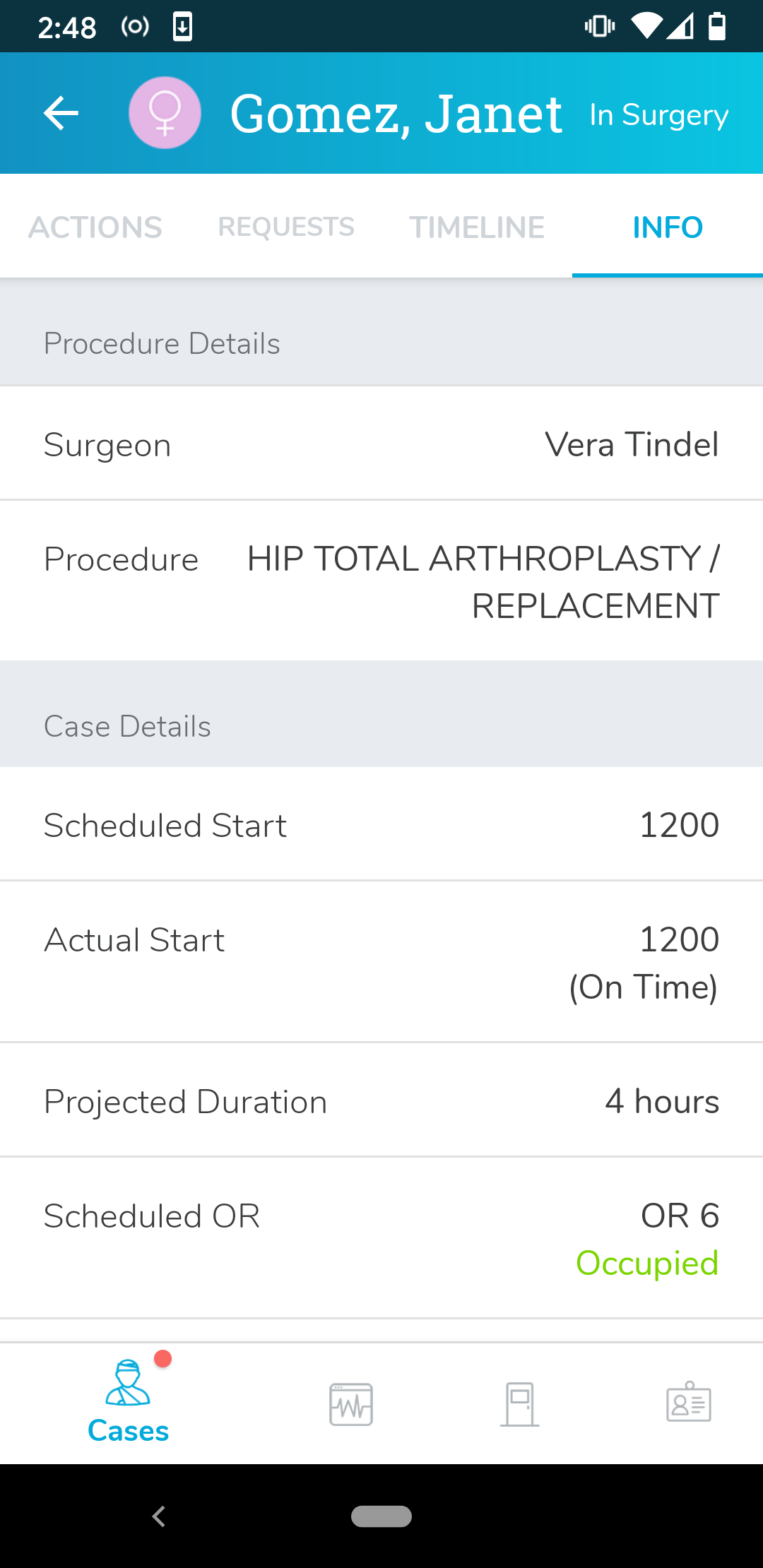 Case Details (Android)
